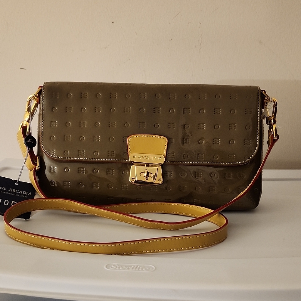 Arcadia Patent Leather Crossbody - Picture 2 of 15